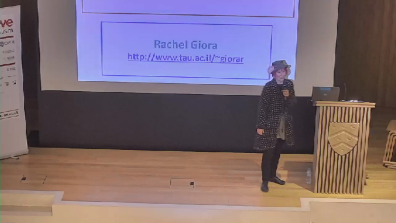 Creative Power of Metaphor keynote: Rachel Giora