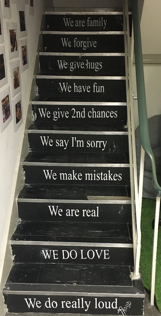 EMBS college motivational stairs