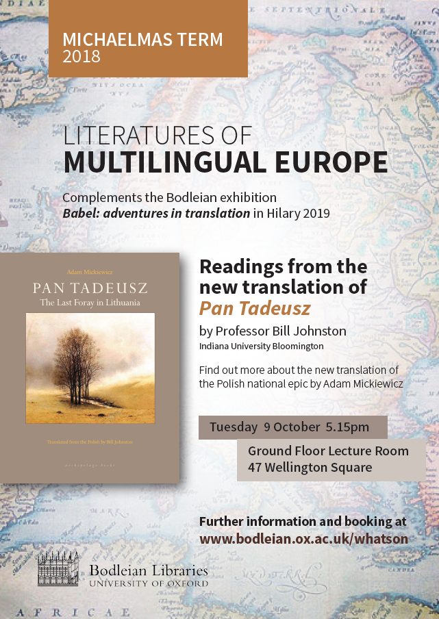 Pan Tadeusz reading poster