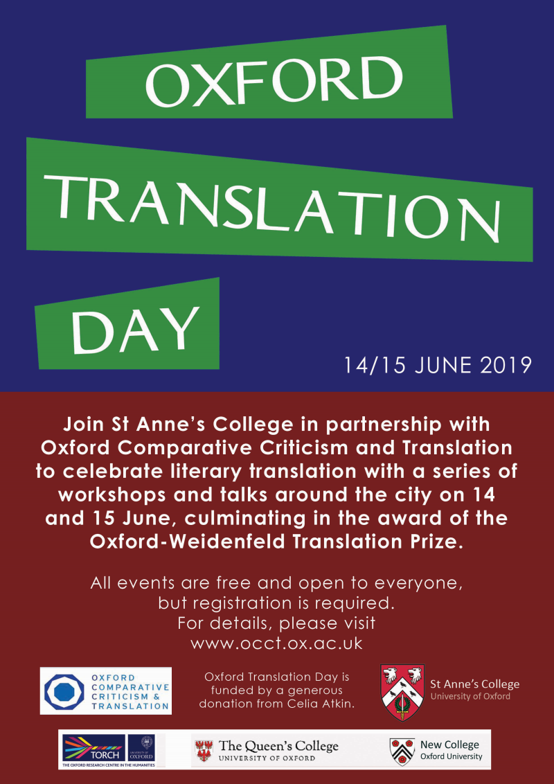 Oxford Translation Day poster