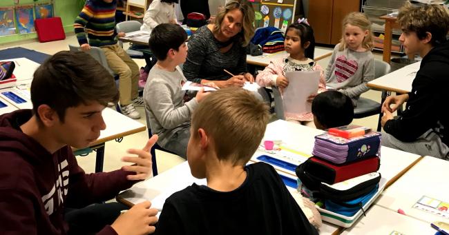 Photo of home language project in classroom